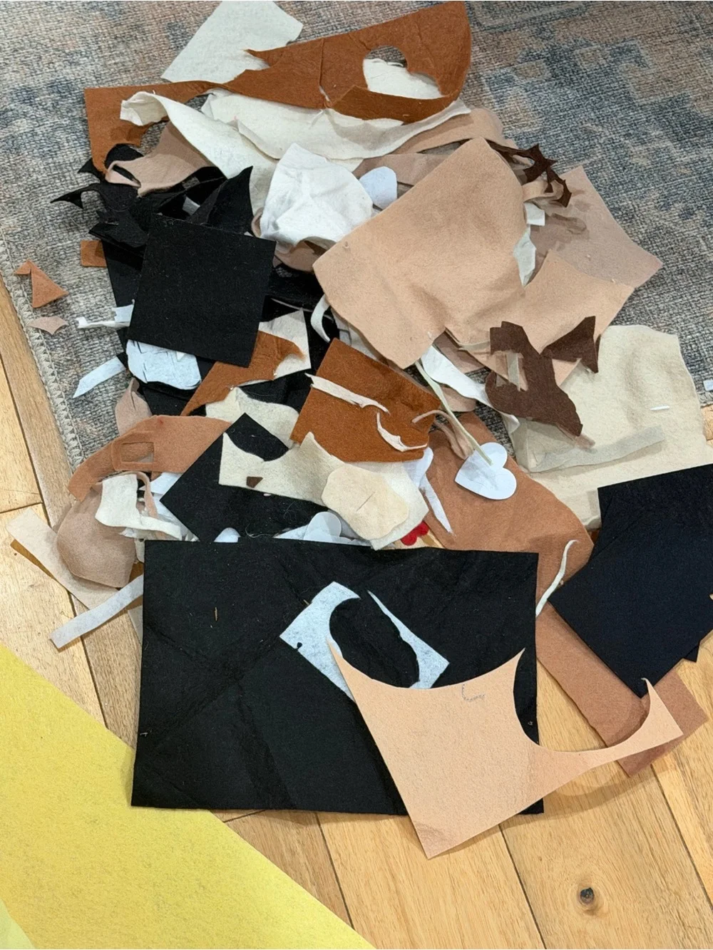 HUGE Rainbow Felt Scrap Bundle Assortment